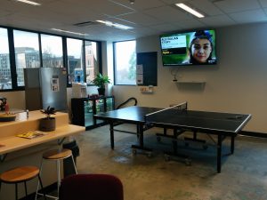 Lunch Room and Ping Pong Table